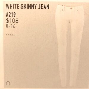 White skinny Jean
